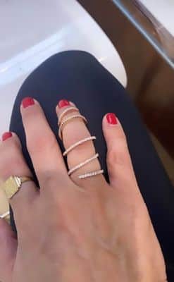 טבעת ספירלה יהלומים