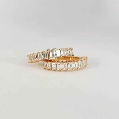 טבעת יהלומים אמרלד קאט , חצי איטרנטי,