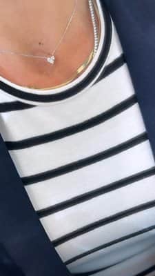 שרשרת לב משובצת יהלומים