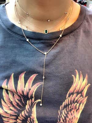 שרשרת אמרלד ירוק