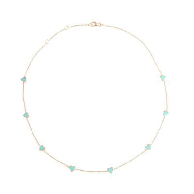 שרשרת לבבות אמייל