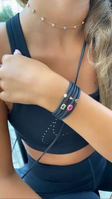 שרשרת כוסות עיניים בגווני ורוד בייבי, צהוב, תכלת