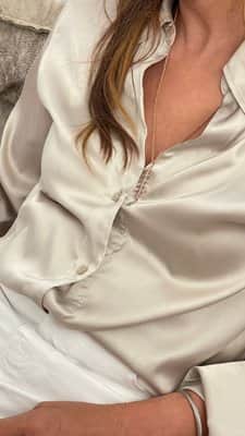 שרשרת שלד דג משובץ יהלומים