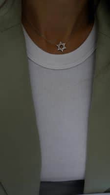 שרשרת מגן דוד יהלומים