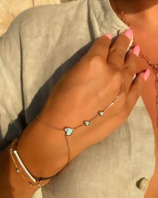 צמיד טבעת לבבות