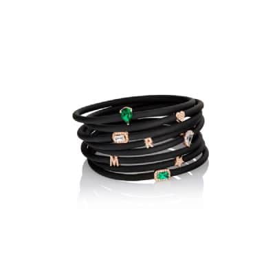 אותיות משובצות יהלומים