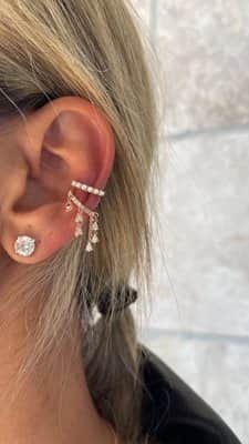 עגיל הליקס חובק פנינים