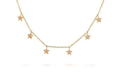 שרשרת כוכבים יהלומים