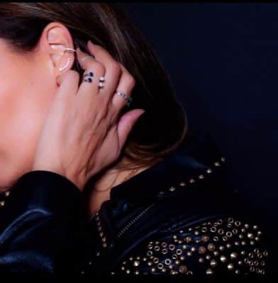 טבעת פתוחה , טבעת יהלום , טבעת ספיר כחול