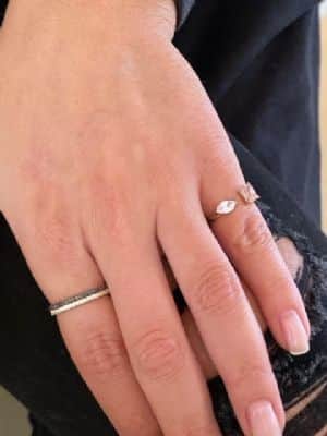 טבעת יהלומים שחורים ,איטרנטי ,שיבוץ מלא