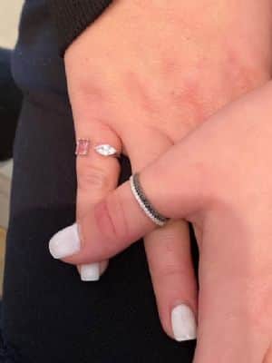 טבעת יהלומים שחורים ,איטרנטי ,שיבוץ מלא