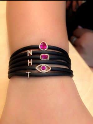 באגט משובץ יהלומים מסביב