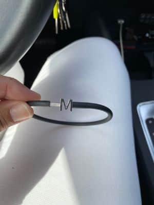 צמיד לגבר ,אותיות ללא שיבוץ , אותיות זהב חלק 14K