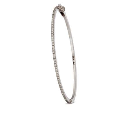 צמיד באנגל יהלומים זהב לבן