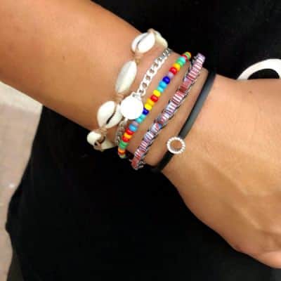 צמיד לגבר ,אותיות משובצות יהלומים