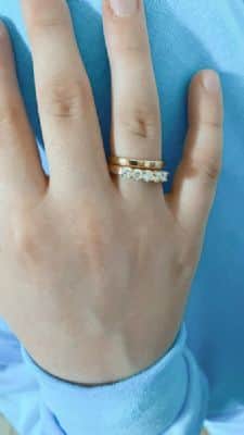 טבעת נישואין קלאסית לאישה ולגבר