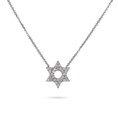 שרשרת מגן דוד יהלומים