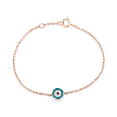 צמיד עין אמייל עגול