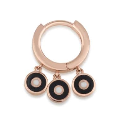 חישוק זהב עם עיניים אמייל