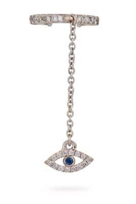 עגיל הליקס עין משובצת נופלת