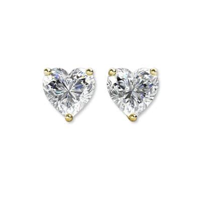 עגיל יהלום בצורת לב, יהלום לב מעבדה 1 קראט